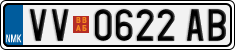 License plate of North Macedonia, Regular plates (2012)
