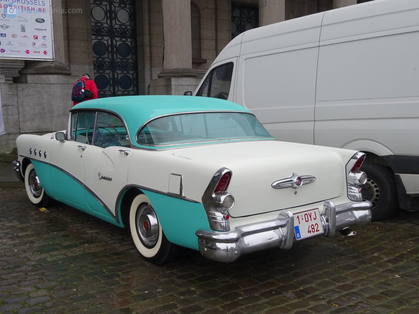 1-OYJ-482, Buick Century 2nd gen (Riviera) 4-door Hardtop (63; B-body), 1st facelift, 1954–1955
