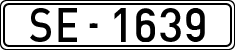 License plates of Spain, 1900 year series