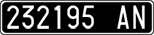 License plate of Italy, Cars (1927 year series)