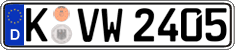 German license plate, Regular plates