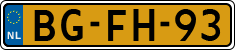 License plate of the Netherlands, Heavy Commercial Vehicles (1994 system)