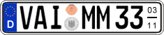 German license plate, Seasonal plates