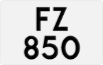 License plate of Hong Kong, AB 1234
