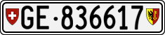 License plate of Switzerland, Cars