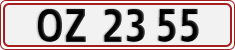 License plate of Denmark, Regular plates