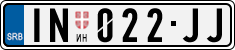 License plate of Serbia, Cars