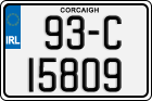 License plate of Ireland, Regular plates