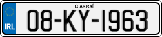 License plate of Ireland, Regular plates