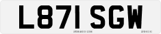 License plate of the United Kingdom, 1983 year system