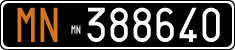 License plate of Italy, Cars (1927 year series)