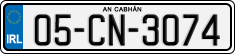 License plate of Ireland, Regular plates