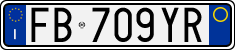 License plate of Italy, Cars (1994 year series)