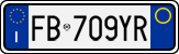License plate of Italy, Cars (1994 year series)