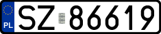 License plates of Poland, Regular car plates