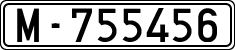 License plates of Spain, 1900 year series