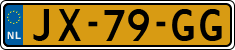 License plate of the Netherlands, Cars