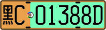 License plate of China, Electric vehicles
