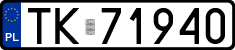 License plates of Poland, Regular car plates