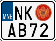 License plate of Montenegro, Scooters