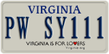 Virginia, Vanity Plates