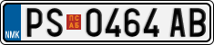 License plate of North Macedonia, Regular plates (2012)
