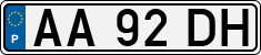 License plate of Portugal, Regular plates