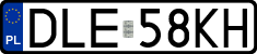 License plates of Poland, Regular car plates