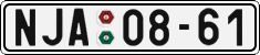 License plate of the Czech Republic, Cars (1960)