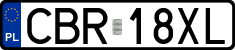 License plates of Poland, Regular car plates