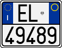 License plate of Italy, Motorcycles (1994 year series)
