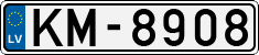 License plate of Latvia, Regular car plates