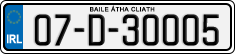 License plate of Ireland, Regular plates