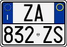 License plate of Italy, Cars (1994 year series)