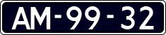 License plate of the Netherlands, Imported oldtimers (cars)