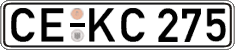 German license plate, Regular plates