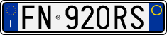 License plate of Italy, Cars (1994 year series)