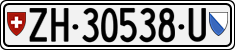 License plate of Switzerland, Dealer (with 