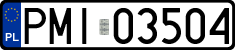 License plates of Poland, Regular car plates