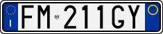 License plate of Italy, Cars (1994 year series)