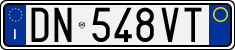 License plate of Italy, Cars (1994 year series)