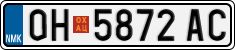 License plate of North Macedonia, Regular plates (2012)