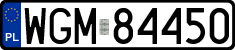 License plates of Poland, Regular car plates