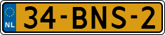License plate of the Netherlands, Heavy Commercial Vehicles (1994 system)