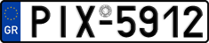 License plate of Greece, Cars