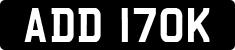 License plate of the United Kingdom, 1963 year system
