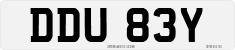 License plate of the United Kingdom, 1963 year system