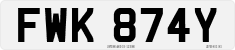 License plate of the United Kingdom, 1963 year system