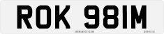 License plate of the United Kingdom, 1963 year system