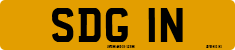 License plate of the United Kingdom, 1963 year system